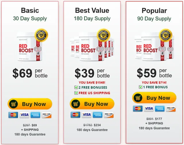 Red Boost Price